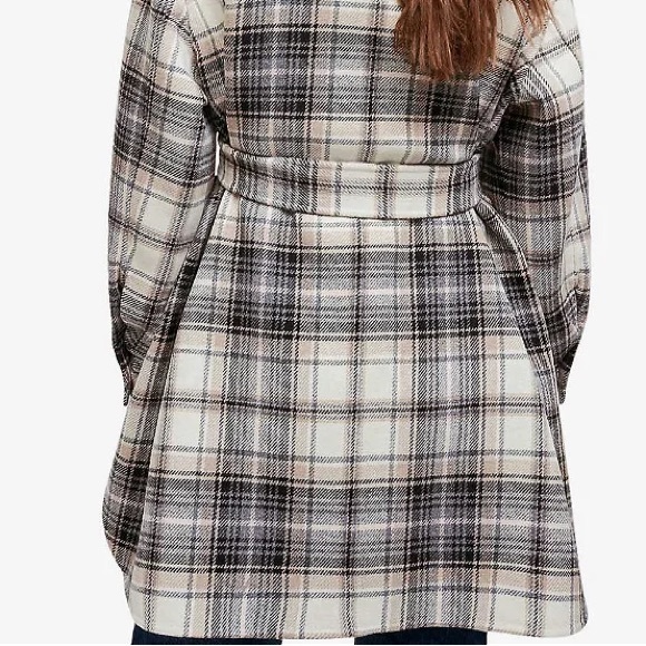 🔥❤️🔥MAJE Gavinima check-print Plaid Wool Blend Shirt Jacket size S🔥❤️🔥 - Picture 8 of 14